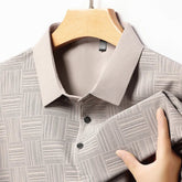 Monarch – Herenoverhemd met Geometrische Print van Geweven Stof