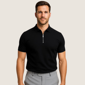 Monarch – Poloshirt voor heren met ritssluiting – Moderne stijl en lichtgewicht comfort