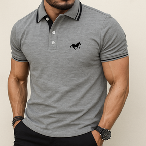 Monarch – Poloshirt voor heren met contrasterende details