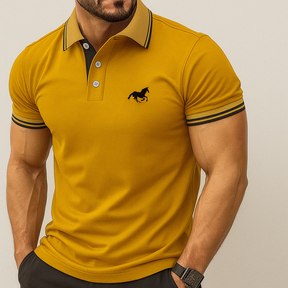 Monarch – Poloshirt voor heren met contrasterende details