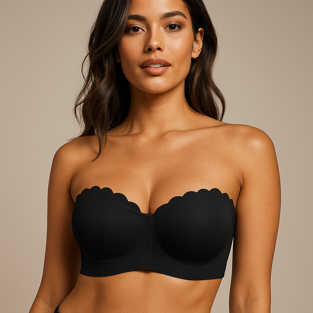 Onzichtbare Push-up Strapless BH – Voorsluiting en Centrerend Effect