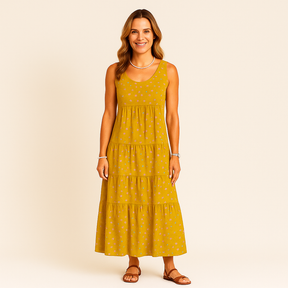 Monarch Robe Longue Flora – Florale Zomerelegantie