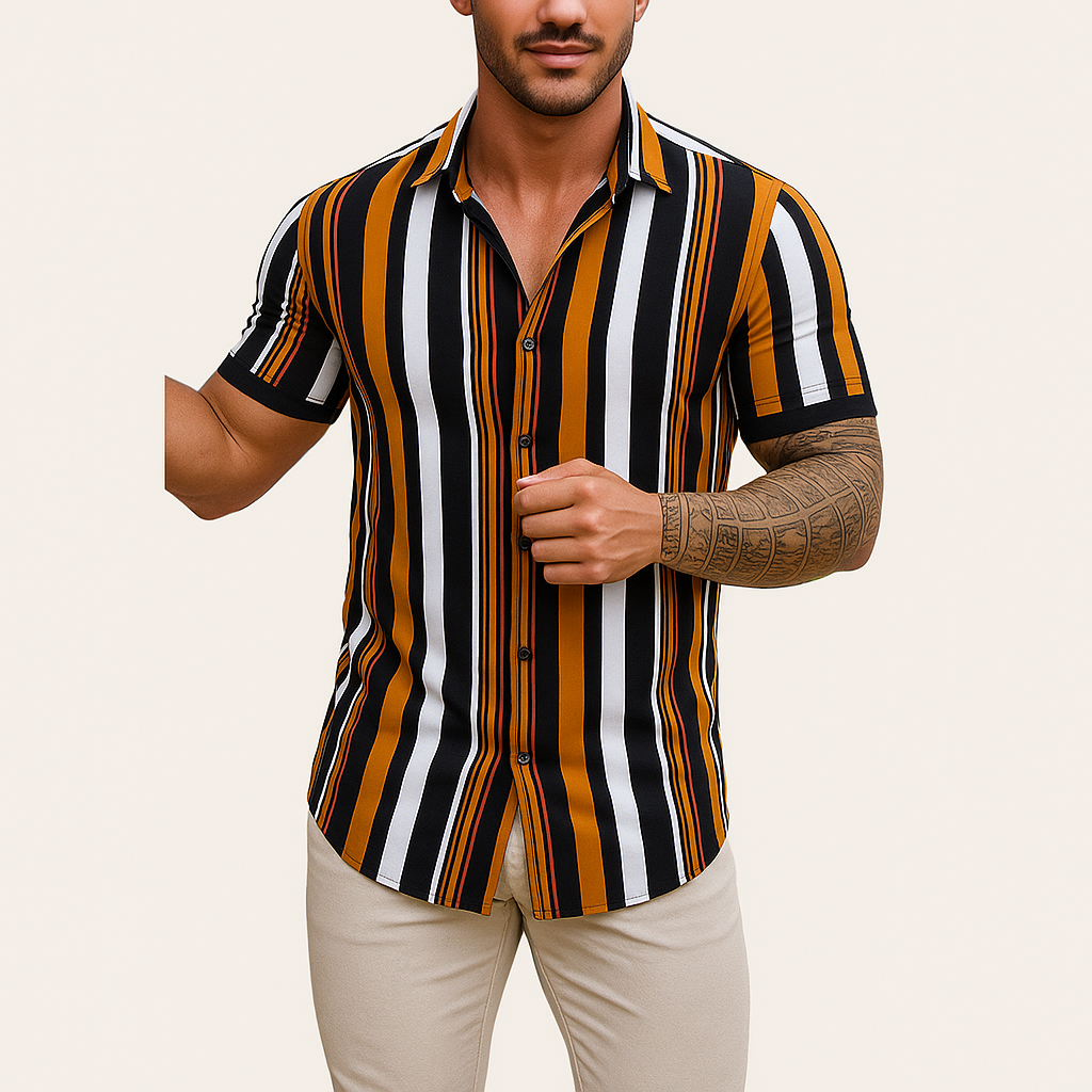 Monarch Overhemd met Print – Casual Zomerstijl