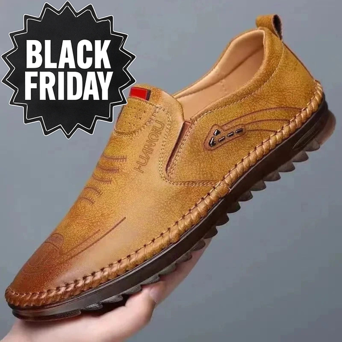 Mocassins à enfiler en cuir pour hommes - [BLACK FRIDAY] - [ACHETÉZ 1, RECEVÉZ 2 GRATUIT]