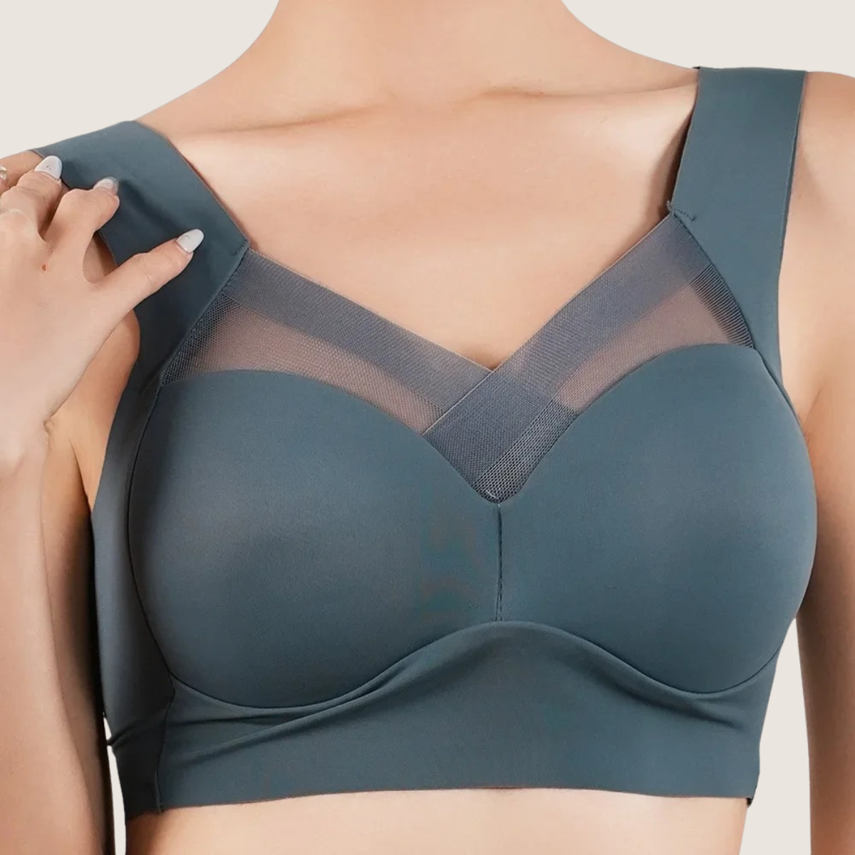 Vrouwenbeha Ice Comfort anatomisch – Zonder beugel, brede bandjes en ademend gaas