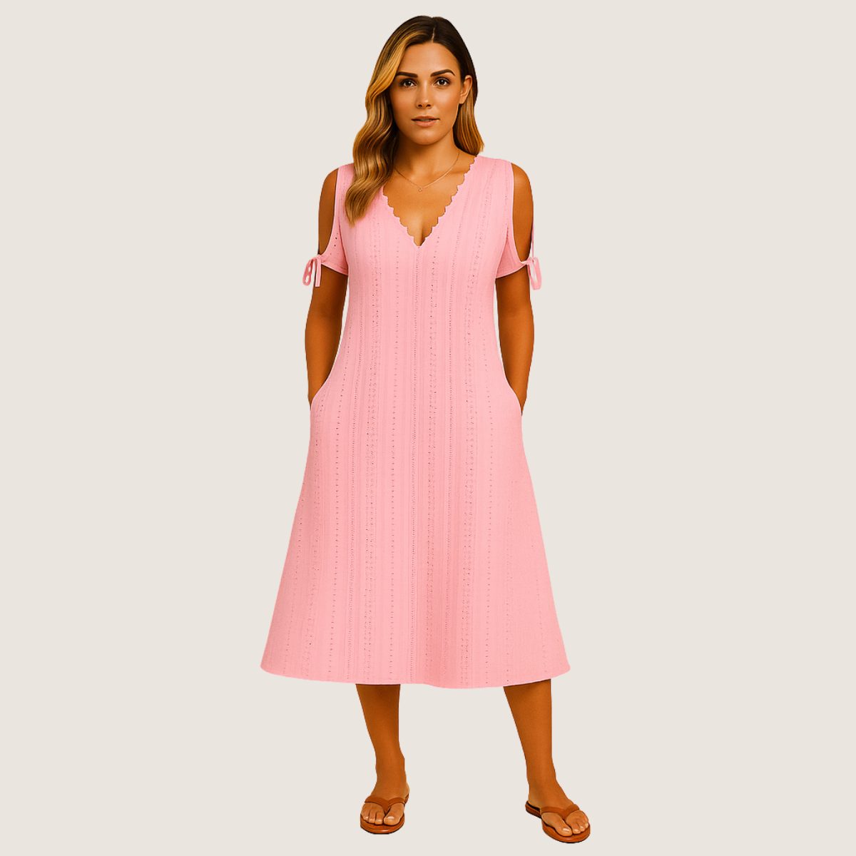 Monarch Robe Zoe Midi van kant – Casual elegantie