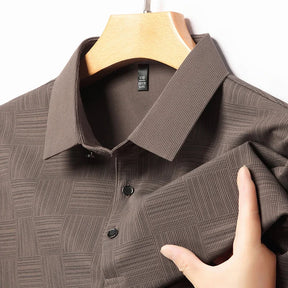 Monarch – Herenoverhemd met Geometrische Print van Geweven Stof