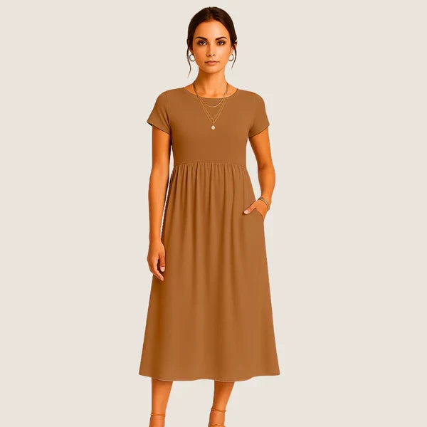 Monarch Alice midi-jurk – Casual en tijdloze elegantie