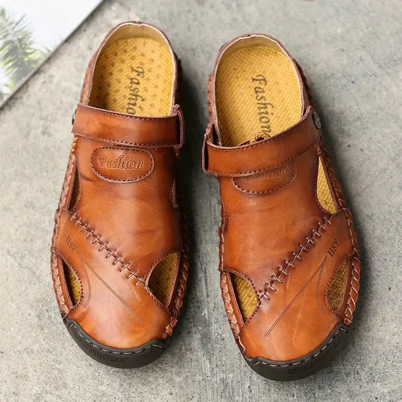 Casual leren sandalen van hoge kwaliteit voor heren – UrbanStep™