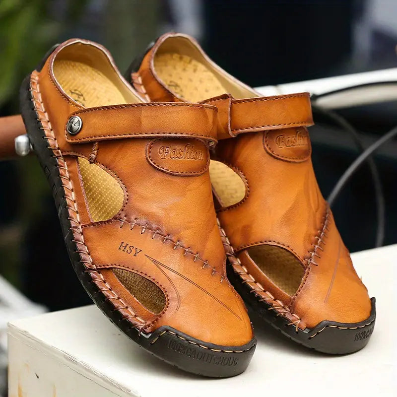Casual leren sandalen van hoge kwaliteit voor heren – UrbanStep™