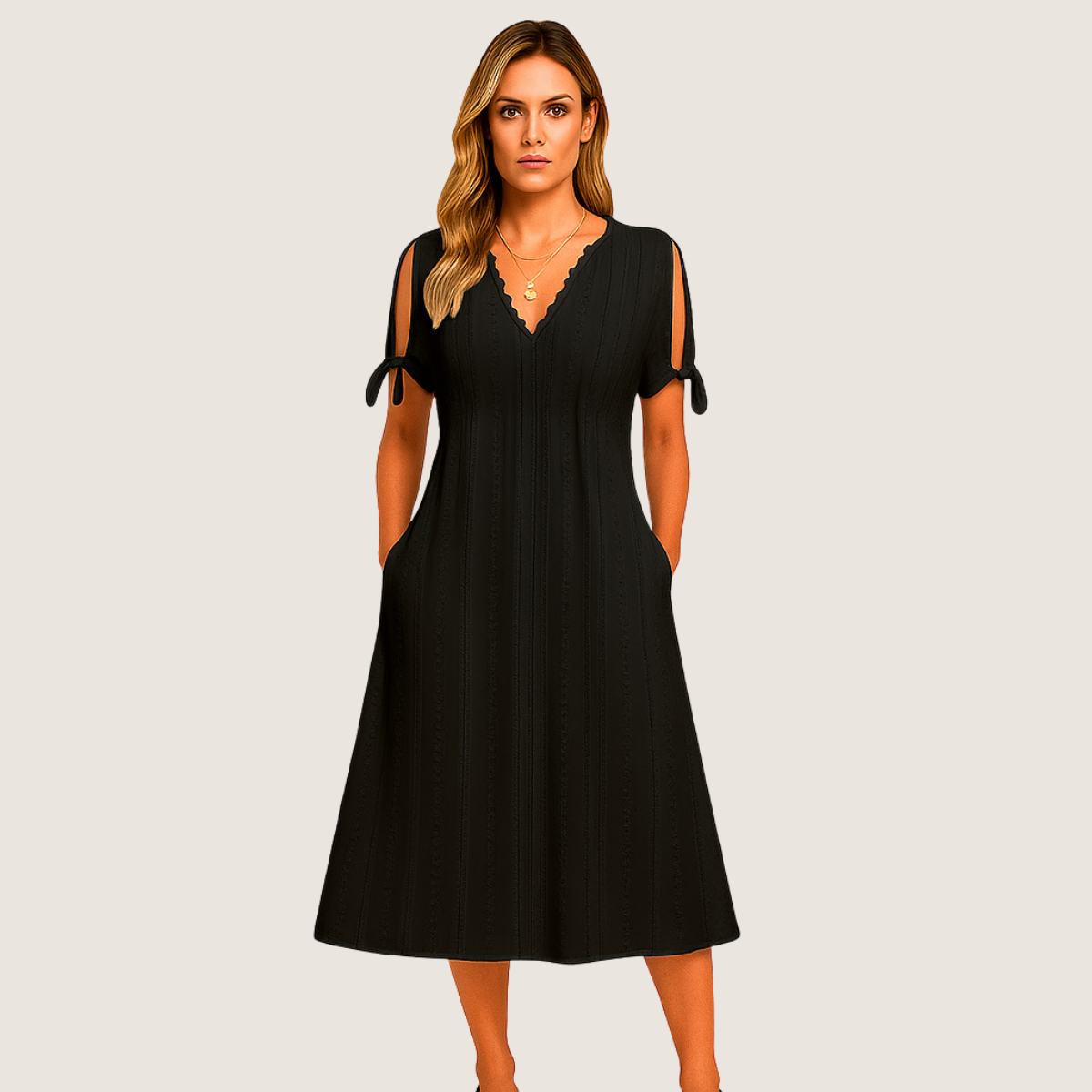 Monarch Robe Zoe Midi van kant – Casual elegantie