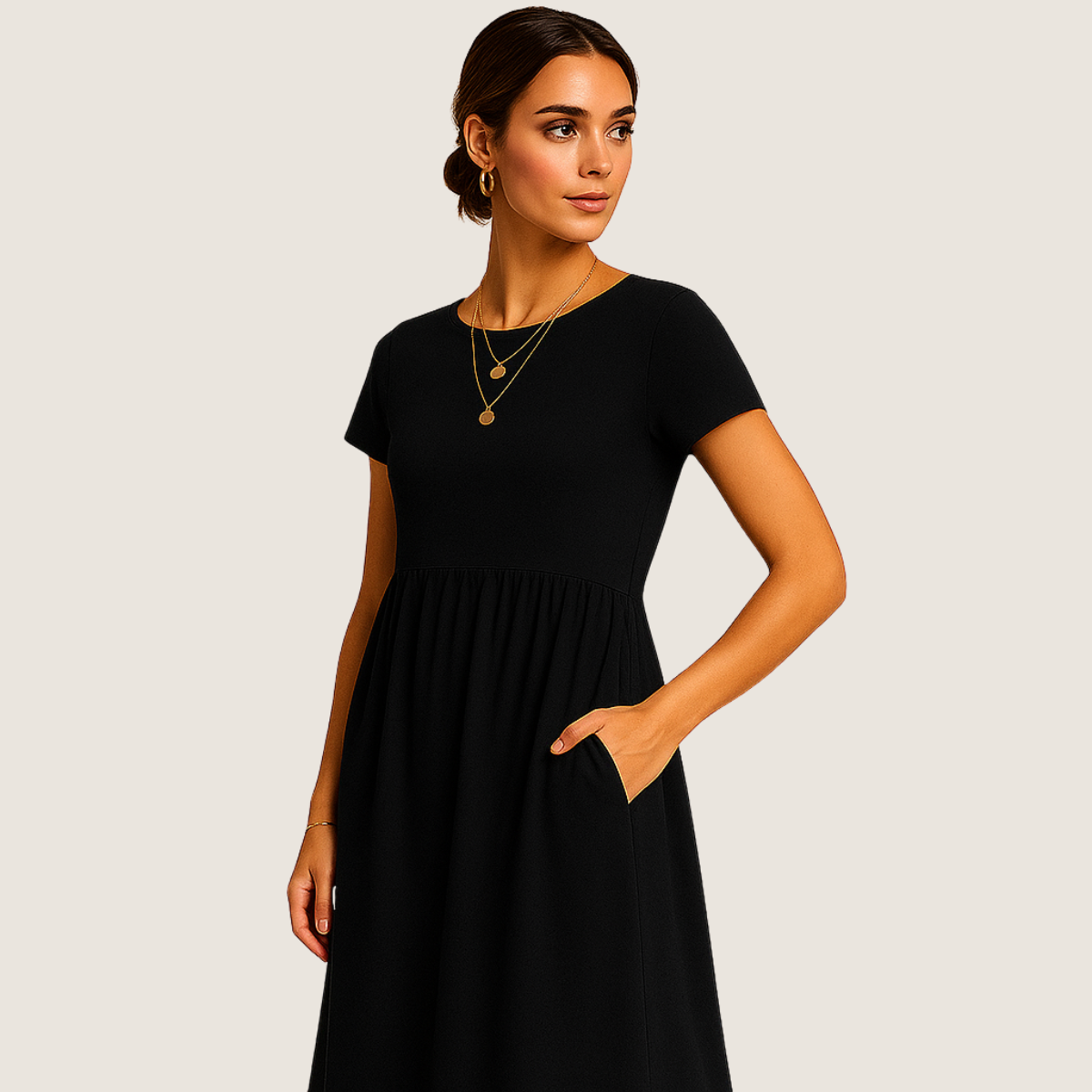 Monarch Alice midi-jurk – Casual en tijdloze elegantie