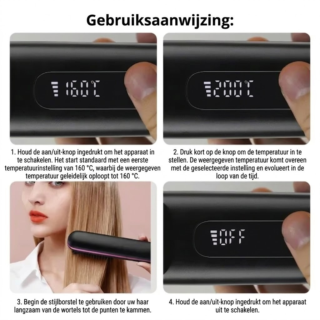 Monarch Wear | Stylingborstel voor kort haar – VolumeLift™