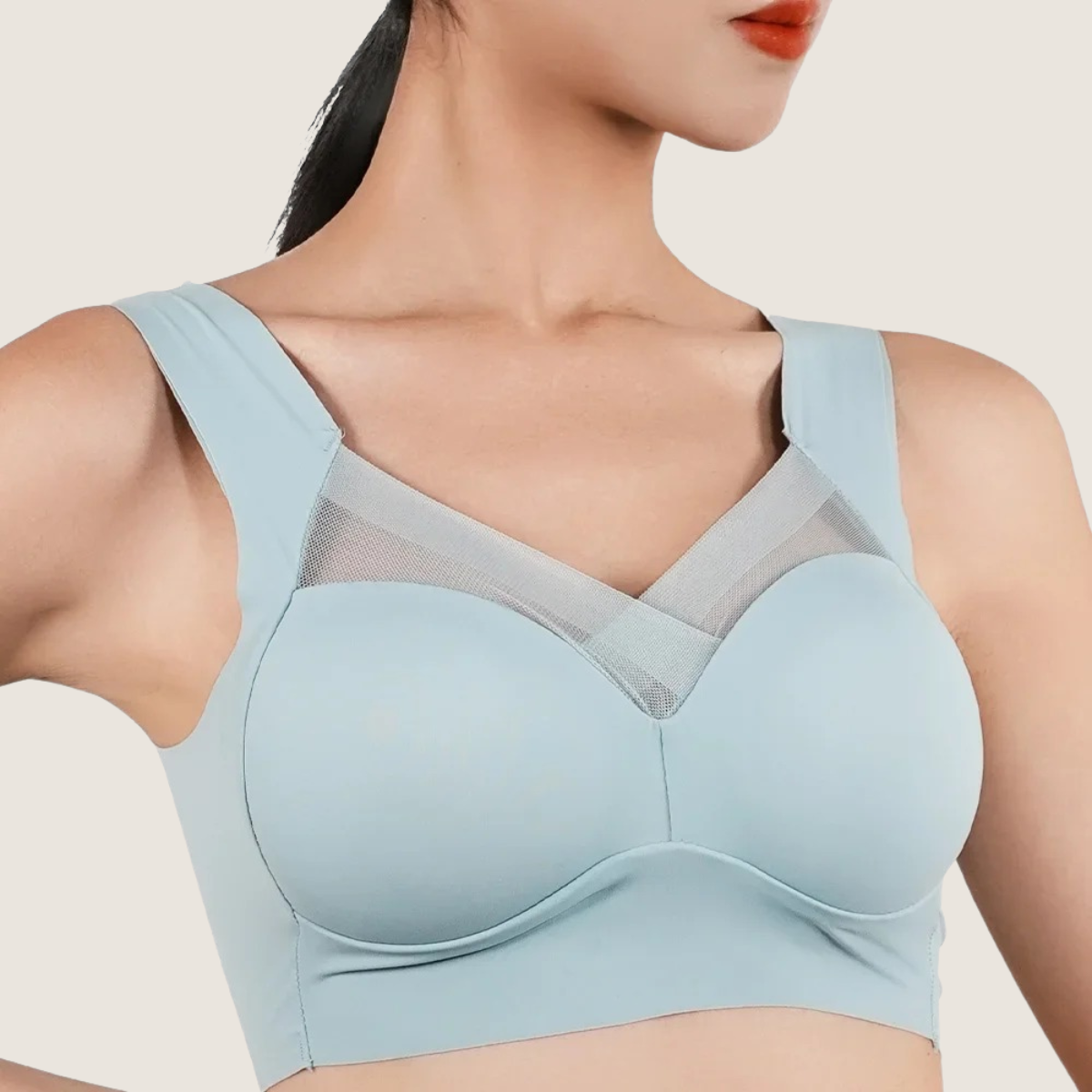 Vrouwenbeha Ice Comfort anatomisch – Zonder beugel, brede bandjes en ademend gaas