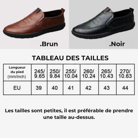 Mocassin en cuir décontractées à enfiler pour hommes - [BLACK FRIDAY] - [ACHETÉZ 1, RECEVÉ 2 GRATUIT]