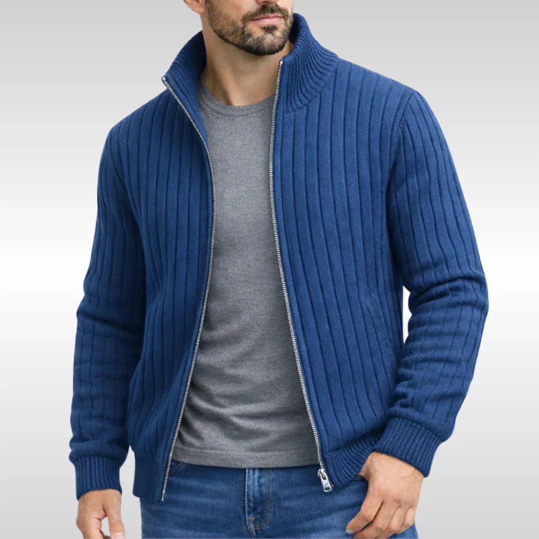 Monarch Wear | Stijlvol Klassiek Vest met Rits – RibbedWarm™