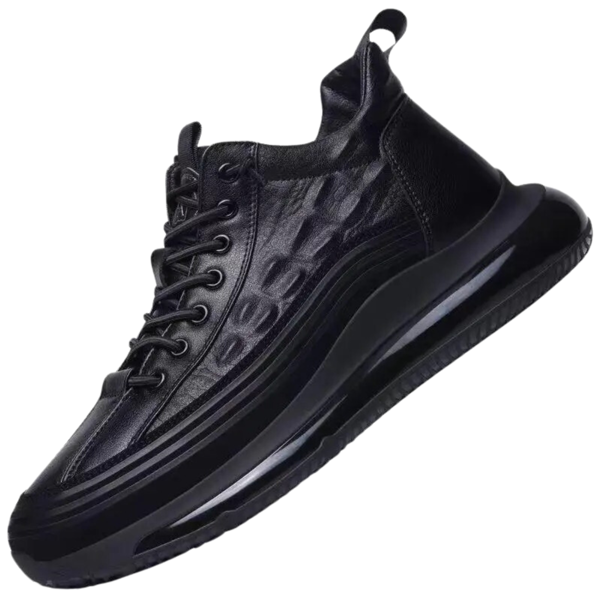 Chaussures de loisirs italiennes en crocodile imprimé avec coussin d'air pour hommes - Croc™
