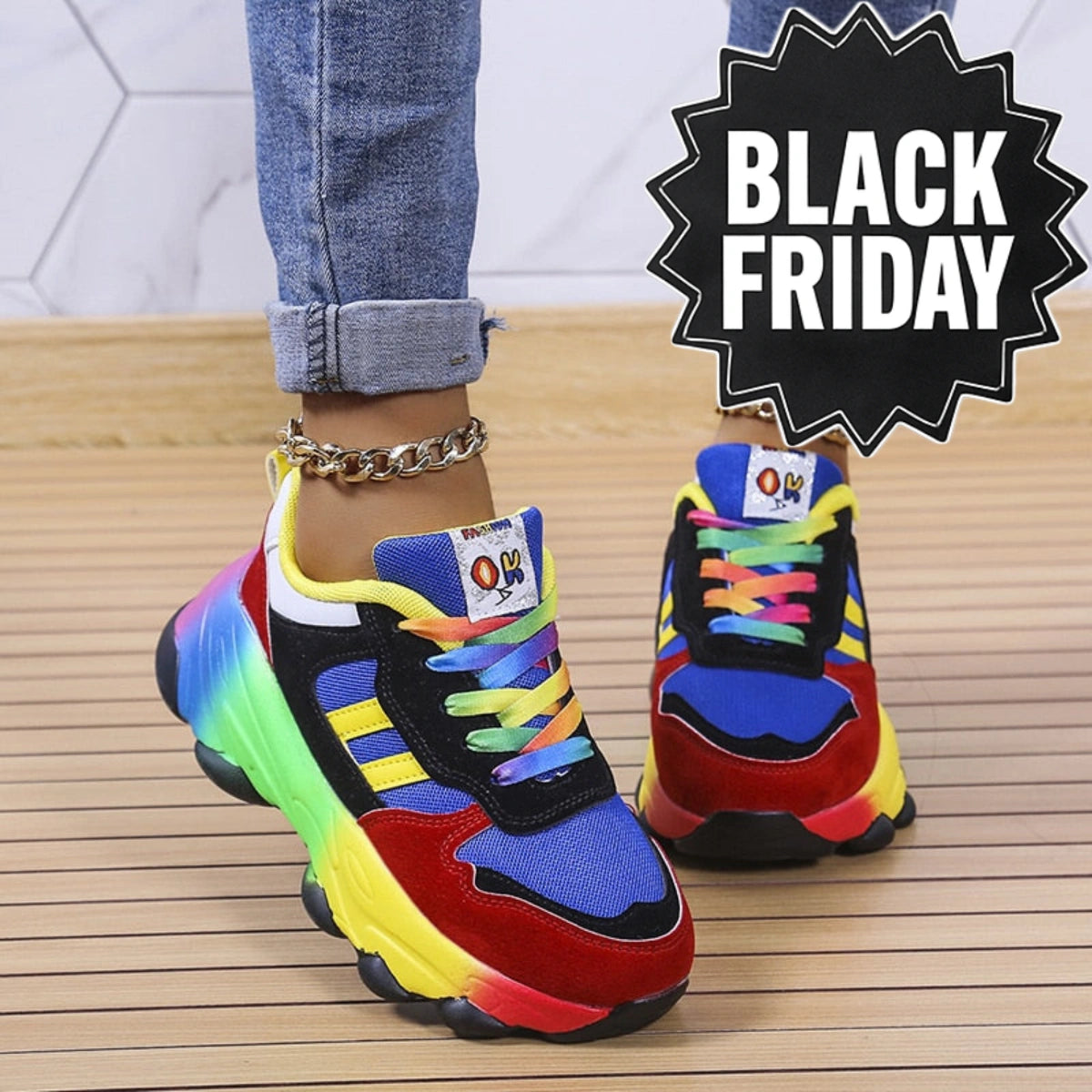 Baskets Orthopédiques Colorées - [BLACK FRIDAY] - [ACHETÉZ 1, RECEVÉZ 2 GRATUIT]