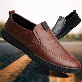 Mocassin en cuir décontractées à enfiler pour hommes - [BLACK FRIDAY] - [ACHETÉZ 1, RECEVÉ 2 GRATUIT]