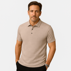 Monarch – Herenoverhemd met Geometrische Print van Geweven Stof
