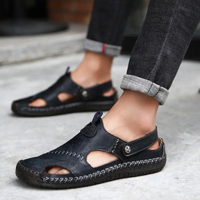 Sandales décontractées en cuir souple de haute qualité pour hommes - MonarchWay™ - [BLACK FRIDAY] - [ACHETÉZ 1, RECEVÉZ 2 GRATUIT]