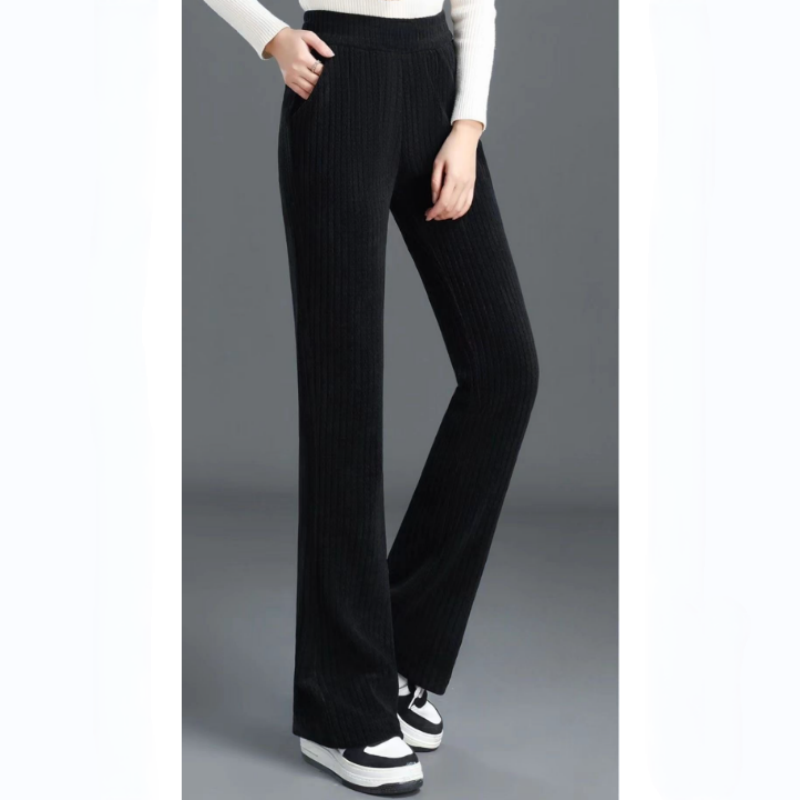 Elegante en veelzijdige broek, afslankend en comfortabel voor alle seizoenen.