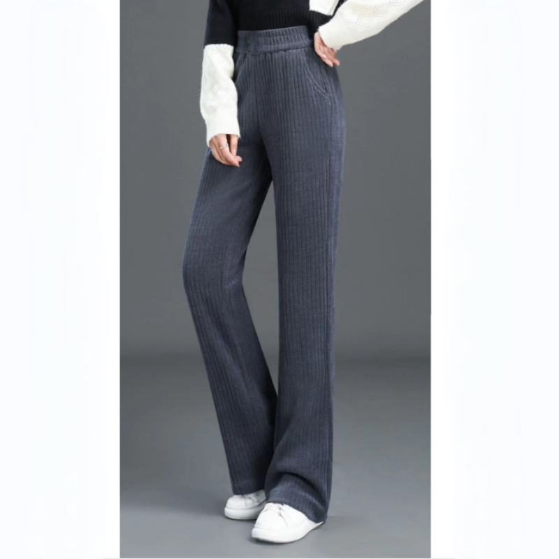 Elegante en veelzijdige broek, afslankend en comfortabel voor alle seizoenen.